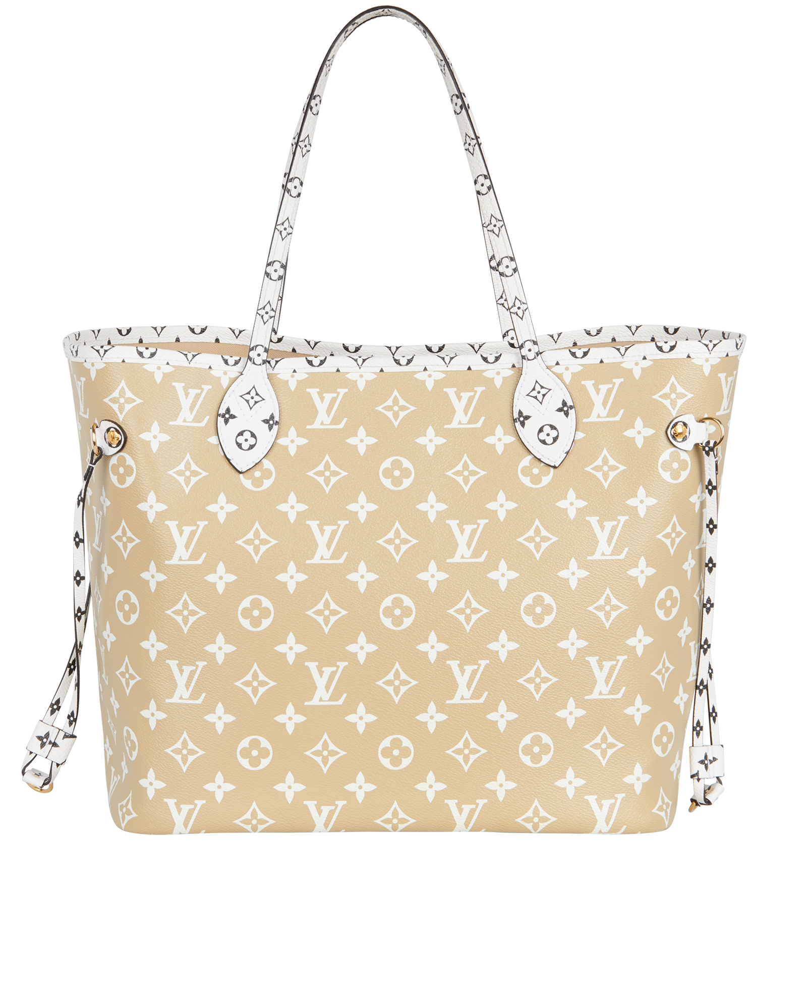 Neverfull MM, &pound;2,200, Handbags, Beige/Green, Canvas, Back view